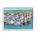 Stupell Industries Port Town Neighborhood Ocean View City Illustration 20 x 16 Design by Carla Daly