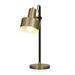 DecMode 23 Spotlight Gold Desk Lamp with Gold Metal Shade