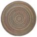 Colonial Mills Worley Rustic Braided Round Rug Natural 8x8 8 Round Cabin & Lodge Country Rustic