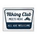 Stupell Industries Hiking Club Rustic Cabin Mountain Climbing Sign 30 x 24 Design by Lil Rue