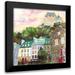 Atelier B Art Studio 12x12 Black Modern Framed Museum Art Print Titled - CHÃƒÂ¢TEAU FRONTENAC IN THE PETIT CHAMPLAIN