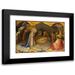 Lorenzo Monaco 24x17 Black Modern Framed Museum Art Print Titled - The Nativity (ca. 1406-10)