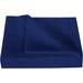 400 Thread Count 3 Piece Flat Sheet ( 1 Flat Sheet + 2- Pillow cover ) 100% Egyptian Cotton Color Navy Blue Solid Size King