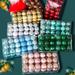 UDIYO 36Pcs/Set Christmas Style Decorative Hanging Decor Plastic Beautiful Glitter Hanging Ball Decor for Home