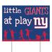 New York Giants 24" x 18" Little Fans At Play Yard Sign