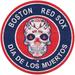 Boston Red Sox 12'' Sugar Skull Circle Sign
