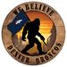 Denver Broncos 12'' We Believe Bigfoot Circle Sign