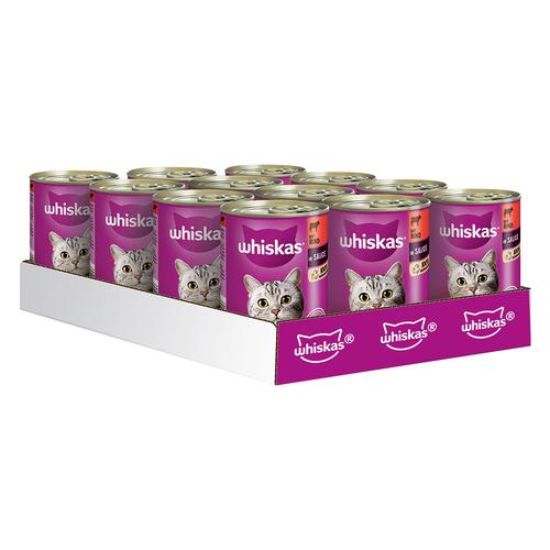 24x400g Adult Rind & Leber in Sauce Whiskas Katzenfutter Nass - 20 + 4 gratis!