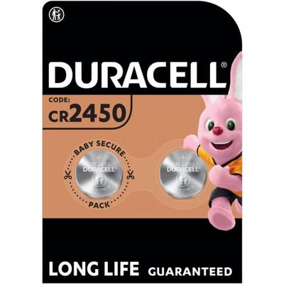 Batterie Lithium, Knopfzelle, CR2450, 3V - Electronics, Retail Blister (2-Pack) (152137) - Duracell