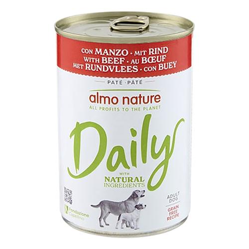12x400g Almo Nature Daily Dog bœuf - Pâtée pour chien