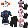 Ensemble de maillots de cyclisme pour femmes vêtements de vélo de montagne respirants uniforme de