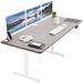 Vivo Electric 71" x 30" Stand Up Desk Workstation, 2B7B Series Wood/Metal in White/Black | 70.9 W x 29.5 D in | Wayfair DESK-KIT-2W7B