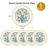 STP Goods Morris Garden Bone China Dinner Plate Set of 6 - 10.5"