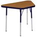 Factory Direct Partners Trapezoid T-Mold Adjustable Height Activity Table Laminate/Metal | 30 H in | Wayfair 10063-OKNV