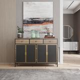 Accent Storage Cabinet, Mid Century Freestanding Sideboard Buffet with 3 Drawers, Entryway Console Table, TV Stand