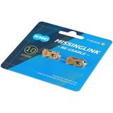 KMC Missing Link 10 Speed 2 Pairs Gold Reusable Bicycle Chain Missing Link