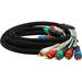 Component Video Cables with Audio (6 Feet) - Gold Plated RCA to RCA - Supports 1080i