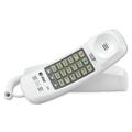 AT&T 210 Corded Trimline Phone with Speed Dial and Memory Buttons White 1 x Phone Line