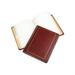 Looseleaf Minute Book Red Leather-Like Cover 250 Unruled Pages 8 1/2 x 11