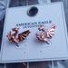 American Eagle Outfitters Jewelry | Dragon Stud Earrings Rose Gold Tone | Color: Pink | Size: Os