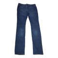 Free People Jeans | Free People Womens Size 25x30 Skinny Jeans Stretch Dark Wash Mid Rise Denim | Color: Blue | Size: 25