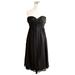 J. Crew Dresses | J. Crew Strapless Silk Chiffon Dress - Nwt! Elegant Black Dress Size 6 | Color: Black | Size: 6
