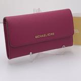 Michael Kors Bags | Michael Kors Jet Set Travel Lg Trifold Magenta | Color: Gold/Pink | Size: Large