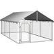 Maisonchic - Chenil d'extérieur Enclos Parc Cage pour chiens avec toit pour chiens 400x200x150 cm