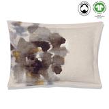 A1HC Reversible Print Organic Cotton Pillowcase, GOTS Certified, Wrinkle Resistant, Long Staple Cotton, 21" x 30" (Set Of 2)