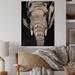 Bungalow Rose The Portrait Of An African Elephant - Farmhouse Wood Wall Art Décor - Natural Pine Wood in Brown/Gray | 12 H x 8 W x 1 D in | Wayfair