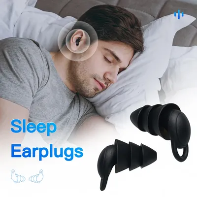 Bouchons d'oreille insonorisés pour dormir réduction du bruit du sommeil doux muet spécial