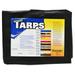 Harpster Tarps 10 ft. x 30 ft. Heavy Duty 6 oz. Black Poly Tarp 12 Mil Thick