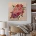 House of Hampton® Fall Flower Bouquet, Apple Berries & Leaves III - Traditional Wall Art Décor - Natural Pine in Brown/Green/Indigo | Wayfair