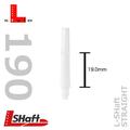 L-Style L-Shaft Straight Locked White Dart Shafts - 190