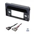 ASC Car Stereo Install Dash Kit and Wire Harness for installing an Aftermarket Single Din Radio for 1997 1998 Ford F150 F-150 Truck - Without Factory Premium Amp