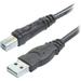 - F3U133b10 (F3U133b10) Hi-Speed USB A/B Cable USB Type-A and USB Type-B (10 Feet) Black