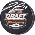 Jared McCann Seattle Kraken Autographed 2014 NHL Draft Logo Hockey Puck