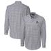 Men's Cutter & Buck Charcoal Arkansas Razorbacks Easy Care Stretch Gingham Long Sleeve Button-Down Shirt
