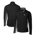 Men's Cutter & Buck Black Fresno State Bulldogs Navigate Softshell Full-Zip Jacket