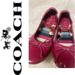 Coach Shoes | Like New Coach Jilly Raspberry Color Patent Leather Ballerina Flats With Bow 7.5 | Color: Pink | Size: 7.5