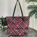 Coach Bags | Coach City Zip Tote With Wild Plaid Print And Matching Wallet Set F22248 F23454 | Color: Black/Red | Size: Medium