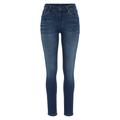 Röhrenjeans PEPE JEANS "REGENT" Gr. 26, Länge 30, blau (dark ii) Damen Jeans Röhrenjeans