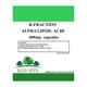 R-Fraction Alpha LIPOIC Acid 600mg 365 Capsules antioxidant Blood Sugar