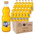 Fanta Orange in Glass Refreshing, Great Tasting, made with 100% natural flavours, Fruit Juice 330ml x 24 Delivered in MyNutri® Eco-Friendly Box