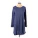 Shein Casual Dress - Shift: Blue Dresses - Women's Size Small