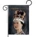 USA Decoration 13 x 18.5 in. Queen Elizabeth II Sweet Life Sympathy Double-Sided Decorative Vertical Garden Flag for House Decoration Banner Yard Gift