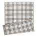 Contemporary Home Living 4 x 6 Buffalo Check Rectangular Outdoor Area Throw Rug - Brown and White