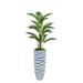 Vintage Home Artificial Faux Real Touch 70 Tall Palm Tree With Burlap Kit And Resin Planter
