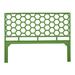 David Francis Furniture Hive Wicker/Rattan Open-Frame Headboard Wicker/Rattan in Green/Black | 60 H x 1.5 D in | Wayfair B4201-K-S138