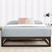 Passetas Twin 12" Bed Frame Metal in Black | 12 H x 38 W x 74.5 D in | Wayfair HXYB07PTNKFMK